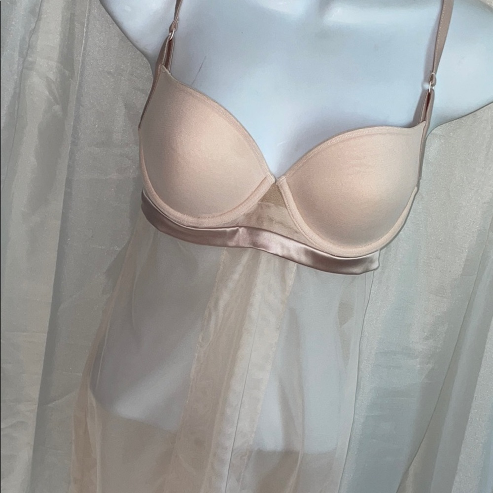 LaPerla chemise soft Pint Mauve satin